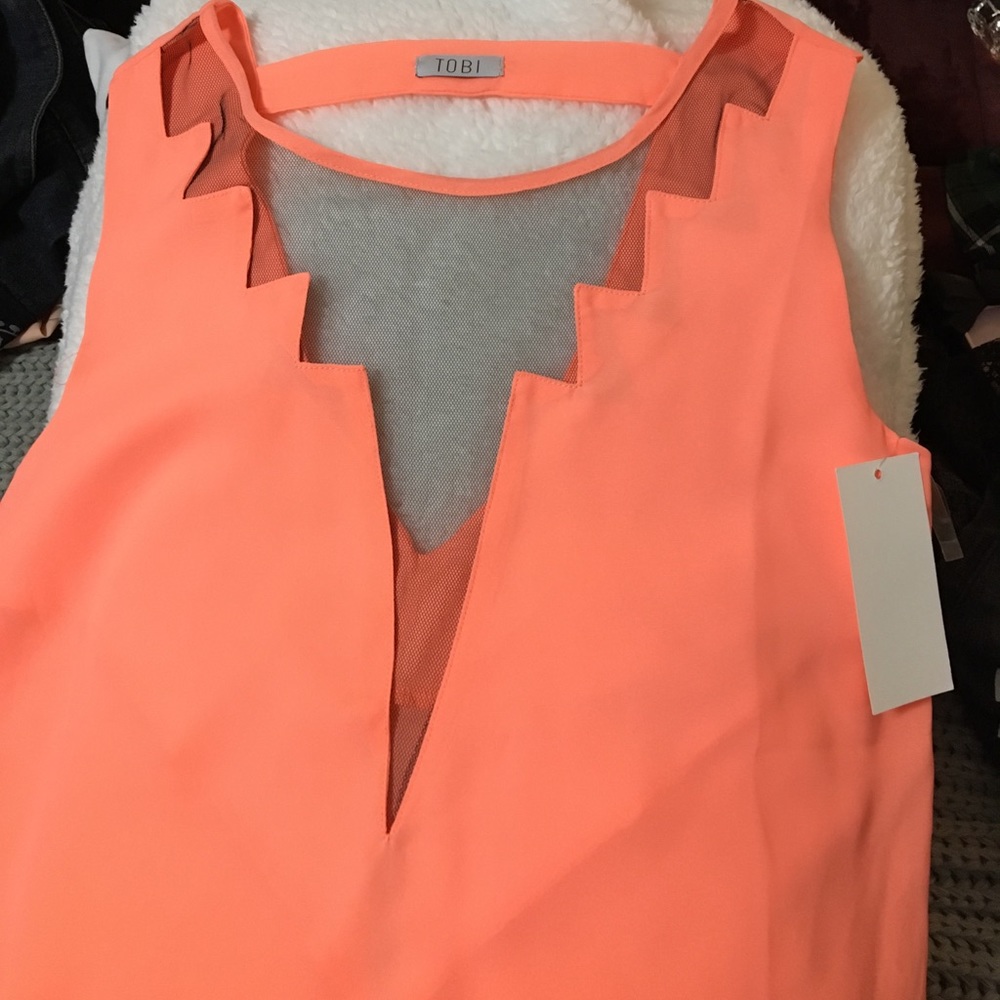 NTW Tobi peach colored shirt